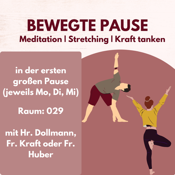 🌿 Neues Angebot an unserer Schule: Die Bewegte Pause 🌿